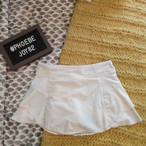 White Skort